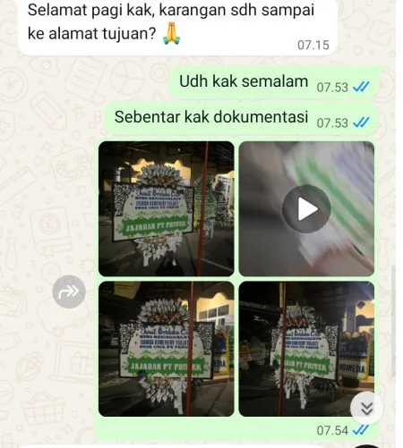 Pengiriman Papan Bunga Selamat Trangkil