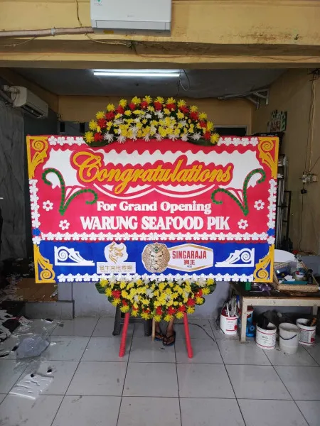 Papan Bunga Ucapan Selamat Trangkil